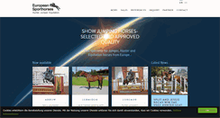 Desktop Screenshot of european-sporthorses.com